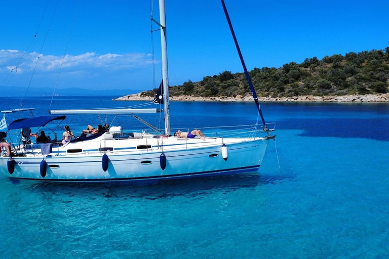 Thessaloniki: Sithonia and Diaporos Sailing Day Trip Small Private Group