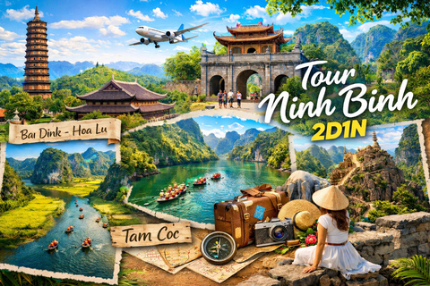 Ninh Binh 2D1N: Bai Dinh/Hoa Lu, Trang An, Mua Cave, Tam Coc Group Tour