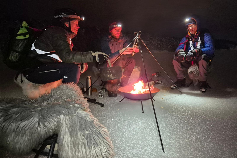 Stockholm: Ice Skating with fire & chance of Northern Lights