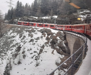 From Milan: Scenic Alps Day Trip with Bernina Train Ride