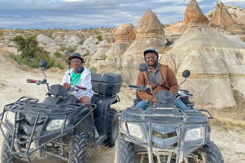 Cappadocië: tours bij zonsopgang en zonsondergang per ATVCappadocië: begeleide ATV-trailtour door landschap en lokale geschiedenis