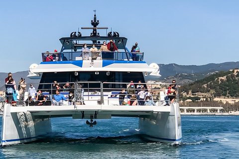 Málaga: Cruzeiro de catamarã com parada opcional para nadarPasseio Diurno de 1 Hora sem Parada para Mergulho