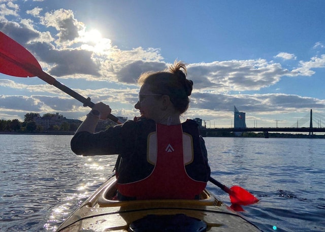 Riga: Kayaking Adventure with Instructor-Guide (Accompanied)