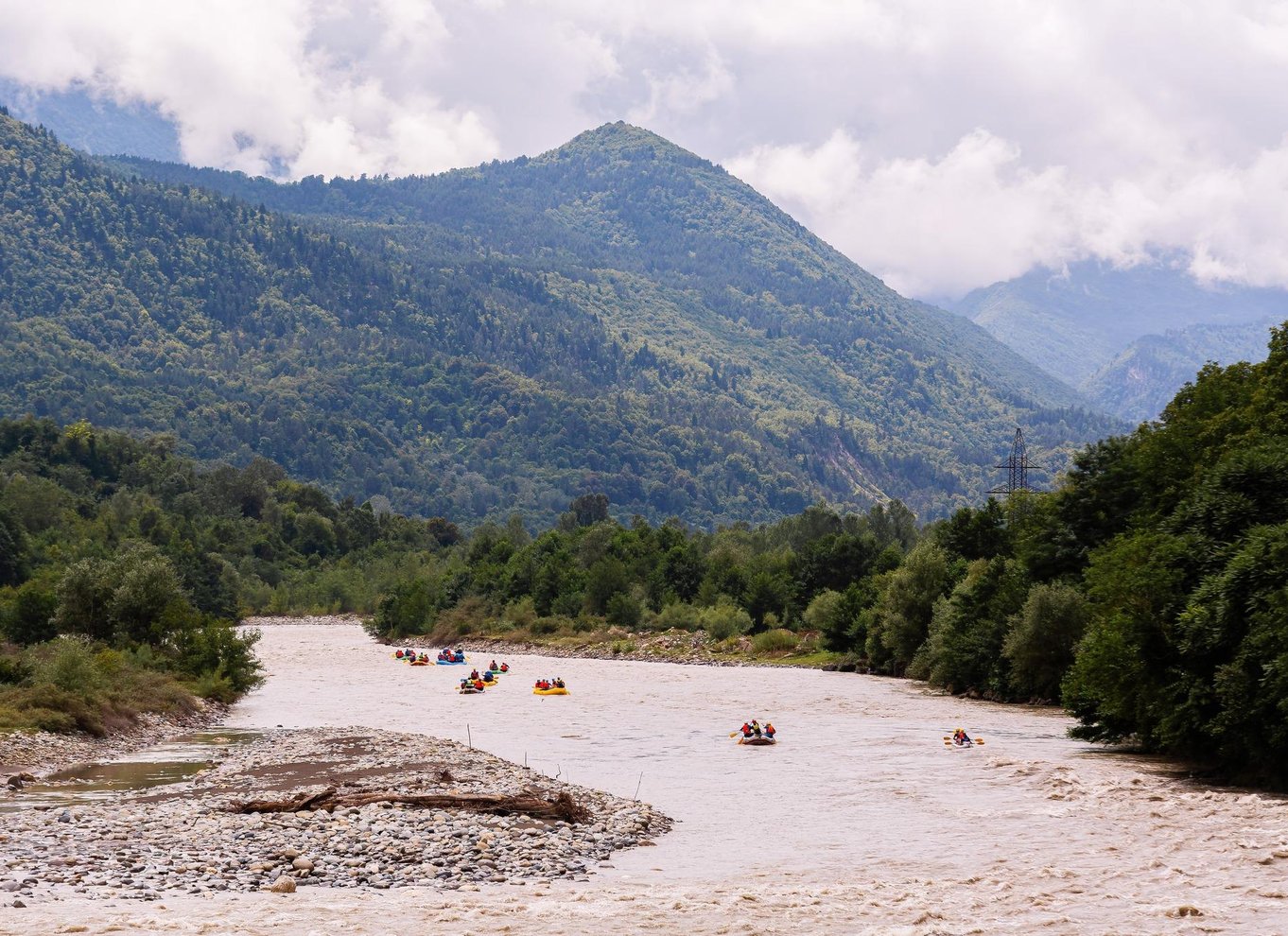 Kutaisi: Rafting på Rioni-floden med transport