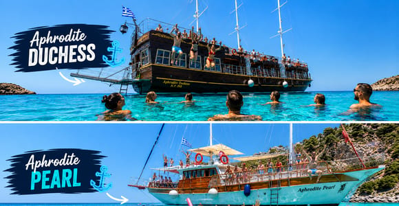 Rhodes: All-Inclusive Cruise with 3 Stops, Lunch & Drinks