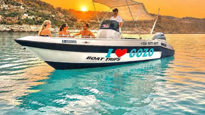 Malta: Fiskebåttur ved soloppgang/solnedgang i Den blå lagunen på Comino