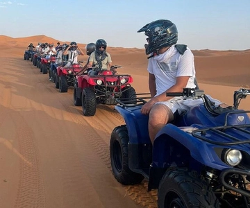 Quad Riding in Sand Dunes Merzouga Erg Chebbi Desert