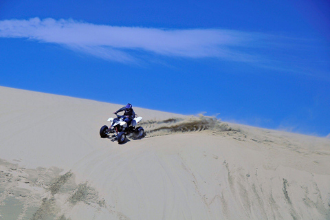 Au départ d'Agadir ou de Taghazout : Excursion dans les dunes en quad ATV et Safari à vélo