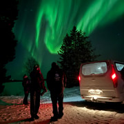 Saariselkä: Jagd nach den Nordlichtern mit dem Auto in Muotka