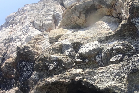 Depuis le port de Faliraki : Excursion en hors-bord avec plongée en apnée et grottes