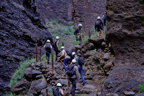 Tenerife: Descent of the Masca Ravine with Audio Guide and Boat Transfer Tenerife: Masca Canyon Descent with Audio Guide and Boat Transfer