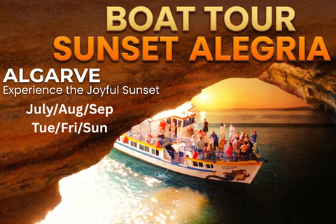 Benagil Cave Tour with Swim Stop, free Drink & Sunset Option Benagil Caves & Coast Boat Tour with Swim Stop and Drink
