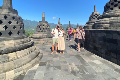 Yogyakarta Airport: Borobudur Climb & Prambanan Guided Tour