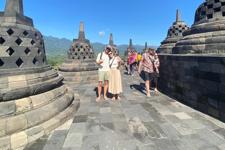 Yogyakarta Airport: Borobudur Climb & Prambanan Guided Tour