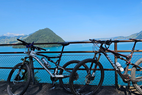 Lucerna: tour guiado personal en bicicleta con pausa para el café