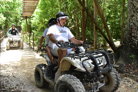 Playa del Carmen: Wycieczka ATV, Zipline i Cenote Adventure Tour