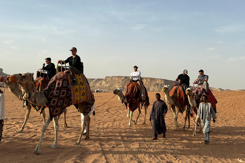 Riyadh:Red Sand Dunes camel ride&Quad&Sandboarding Adventure Private Tour with pick up and drop off from your location