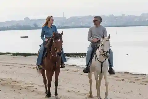 Beach horseback riding in GROUP + photo report - PDT