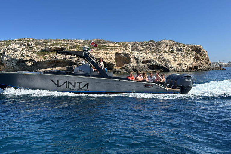 Malta: Powerboat** The Three Islands Private Boat Tour