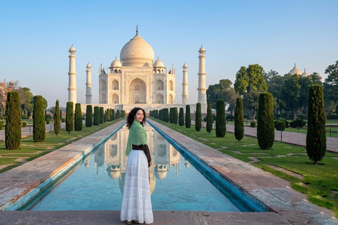 Private Taj Mahal & Agra Day Tour from Delhi with 5* Meal From Delhi: Private AC Car, Driver, Guide & Entry Fees
