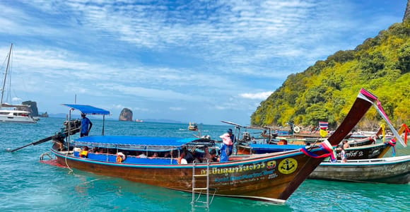 Ao Nang: Railay Bay & 4 Islands Tour with Buffet Lunch