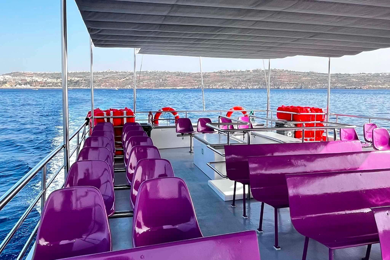 Malta: Comino Catamaran Cruise with Blue & Crystal Lagoon Morning or afternoon Half day cruise with 2 swimming stops