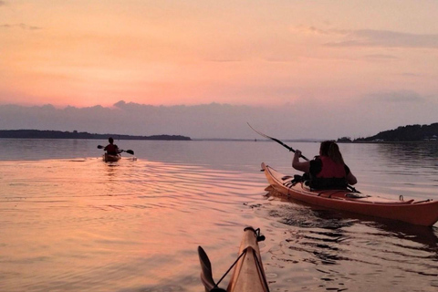 Muscat: Al Qurum Beach Sunset Kayaking Experience sunset kayak guided tour with snorkeling