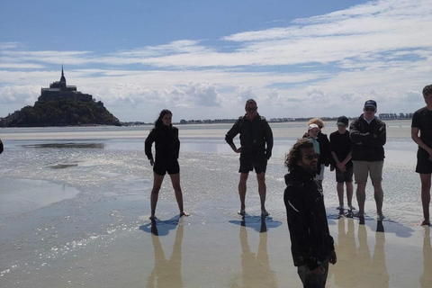 Bay of Mont Saint-Michel : Quicksands + Tombelaine Island Bay of Mont Saint-Michel : Quicksands + Tombelaine Island