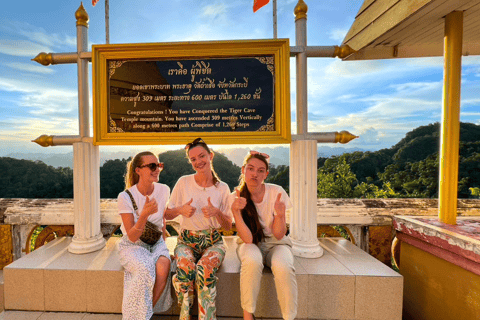 Krabi : Visite du temple de la grotte du tigre au coucher du soleil