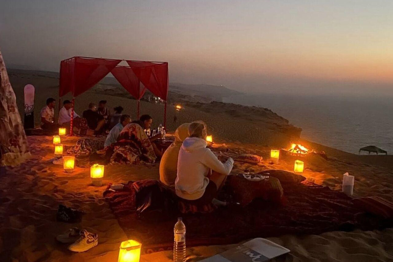 Agadir/Taghazout : Aventure en Sandboard et Dîner au Coucher du SoleilAgadir/Taghazout : aventure en sandboard et dîner au coucher du soleil