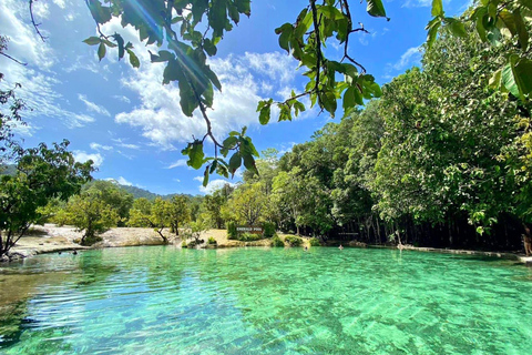 Krabi: Utforska Tham Khlang-grottan och Blue Lagoon Adventure