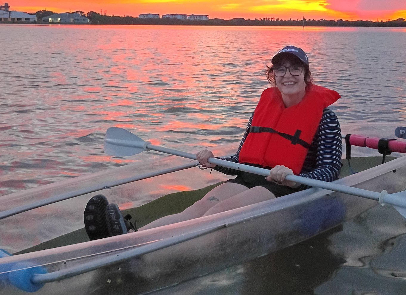 Orlando: Solnedgangstur i klar kajak eller paddleboard i paradis