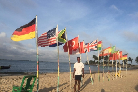 Vist to Ghana Accra Ada : Estuary, snake island, beach party