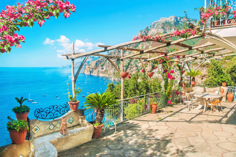 Desde Nápoles: Excursión de un día a Pompeya, Costa Amalfitana y Positano