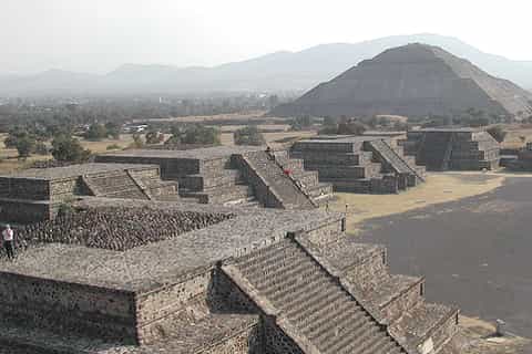 from mexico city guadalupe shrine and teotihuacan pyramids
