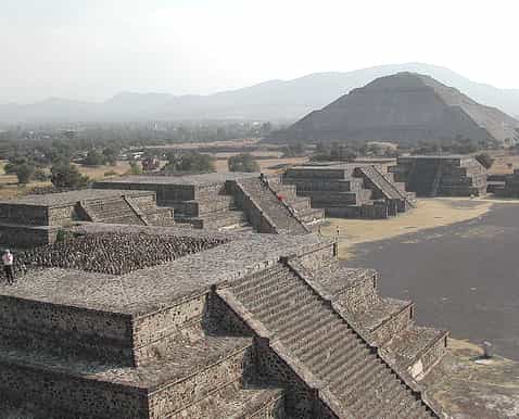 from mexico city guadalupe shrine and teotihuacan pyramids