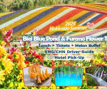 Sapporo: Furano Flower Sea & Biei Blue Pond Tour w/ Pickup