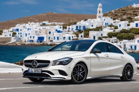 Private Transfer: Mykonos Airport to your Villa with Sedan