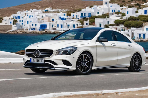 Private Transfer: Mykonos Airport to your hotel with Sedan