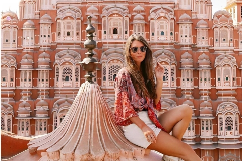 Jaipur: Privétour door roze stad met auto en chauffeurJaipur: privérondleiding door de roze stad met een professionele gids