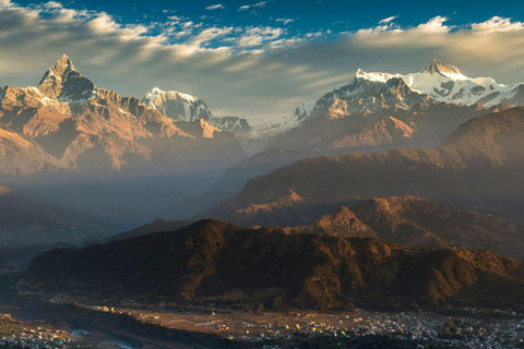 Pokhara: Sunrise, Mountain Biking, and Rafting Tour