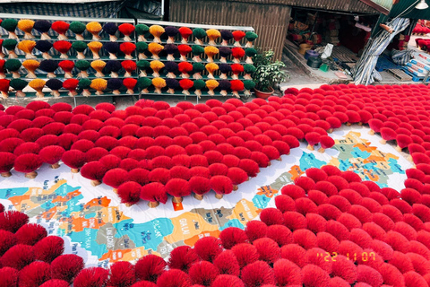 Hanoi: Incense Village, Conical Hat, Lacquer Art-SMALL GROUP PRIVATE Half Day- Incense Village- Hat Village- Train Street