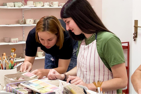 Zagreb: Artisan Ceramic Making Experience Workshop Set "Cup + Plate"