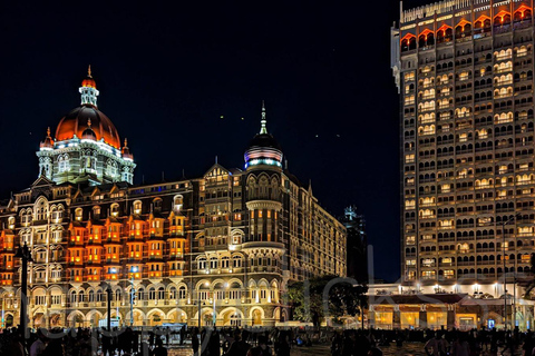 Excursión nocturna por la ciudad de Bombay con cena en crucero