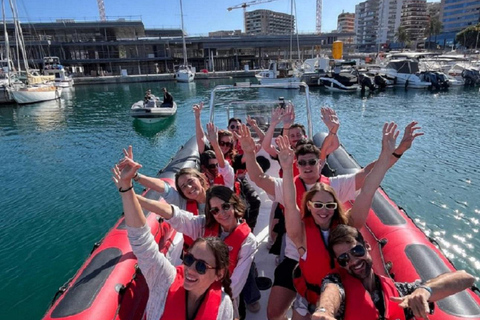 Palma de Mallorca: recorrido turístico en lancha rápida con recogidaAsientos estándar