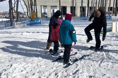 Play with Snow! at HOKKAIDO Snow park & Outlet Shopping Skiing and sledding experience full set plan