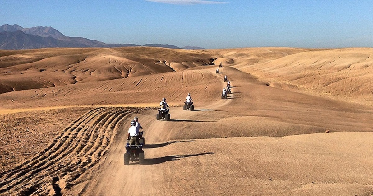 From Marrakech Hours Agafay Desert Quad Bike Adventure Getyourguide