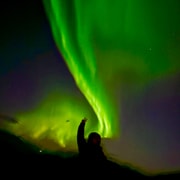 Una espectacular aventura con auroras boreales en quad.