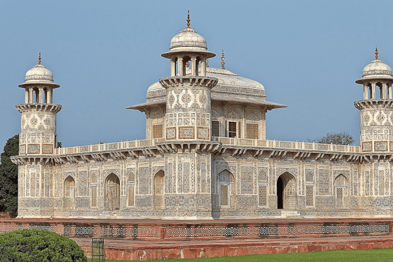 Desde Delhi: Excursión de un día al Taj Mahal, el Fuerte de Agra y el Bebé TajRecorrido privado sólo con coche, conductor y guía turístico