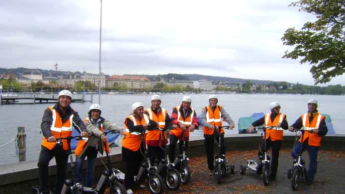 zurich 2hour city escooter tour